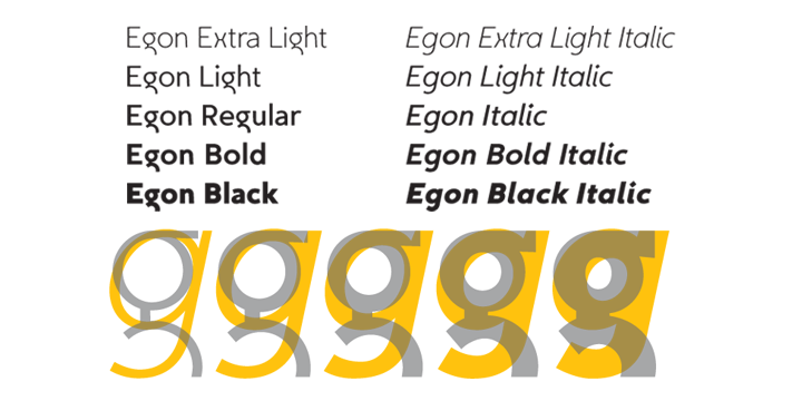 Example font Egon Sans #2
